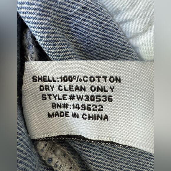 Walter Baker Shawna Dark Denim Jean Jacket Oversized Size XS - Picture 10 of 12